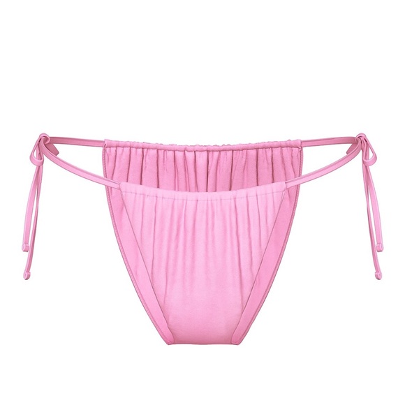 PINK SWIM Side-Tie Cheeky Bikini Bottom Women Size Large - Picture 4 of 4
